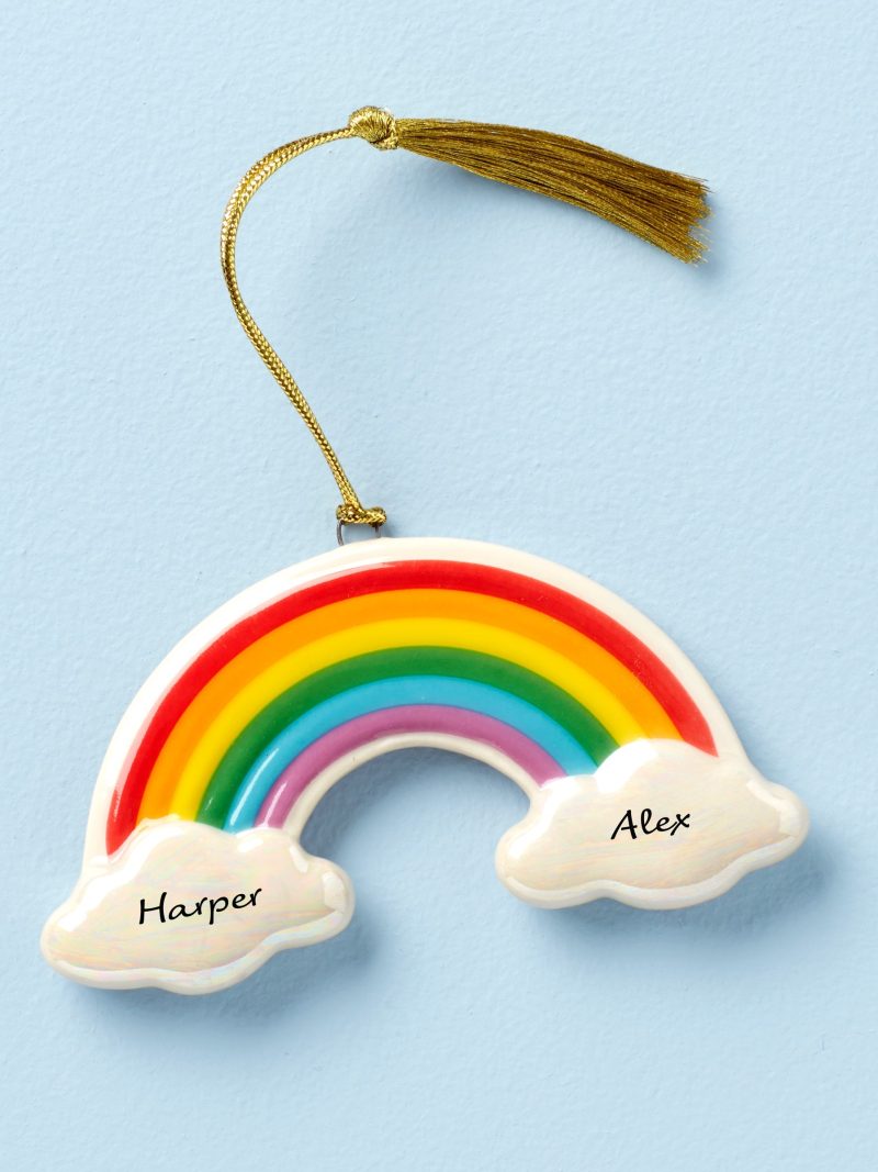 Personalized Rainbow Ornament